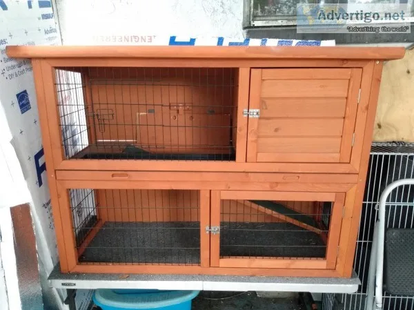 Two-Story IndoorOutdoor Rabbit Hutch
