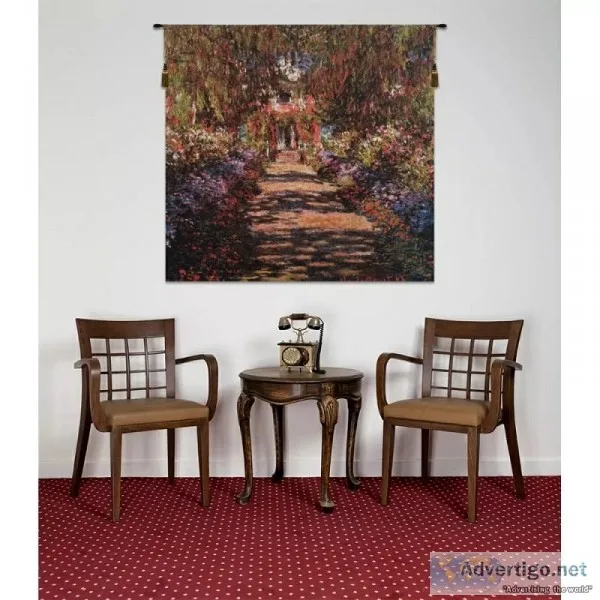Allee De Monet Belgian Wall Tapestry