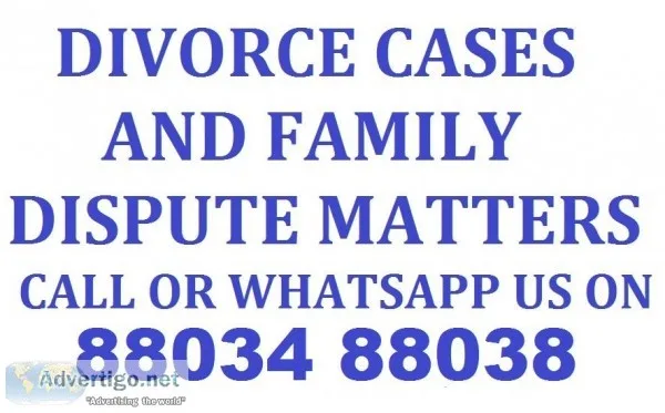 Divorce Case and Family Dispute Matter Call 88034 88038