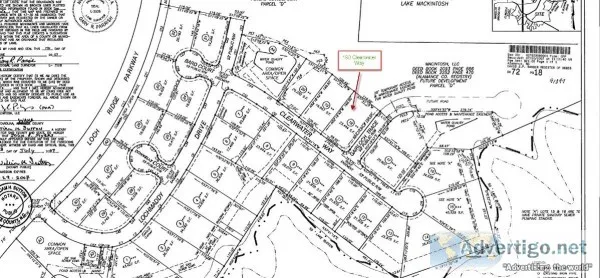 Private Lot For Sale in Mackintosh On The Lake Ballantrae Subdiv