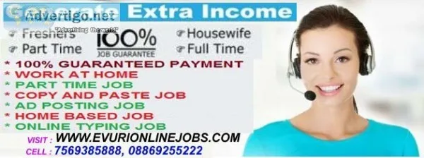 Hurry up attractive offers offline part time jobs