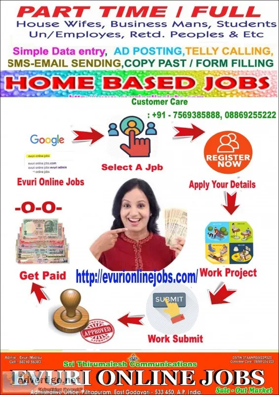 Hurry up attractive offers offline part time jobs