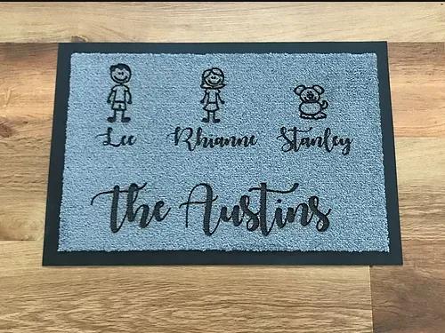 Get the perfect personalised doormats at One Of A Kind Design UK