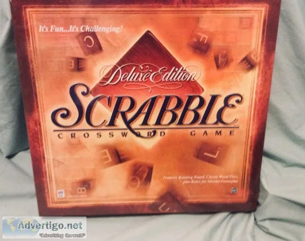 Deluxe Scrabble Board Game new