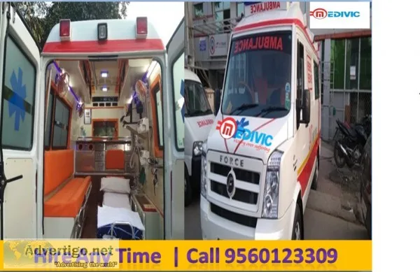ICU Road Ambulance Service in Darbhanga - Medivic has Low Cost a