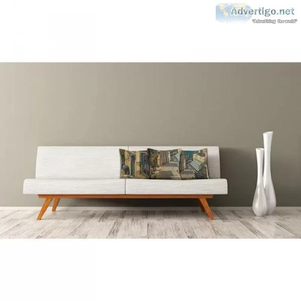 Bellagio Village Door Belgian Couch Pillow
