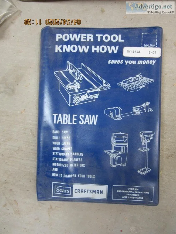 CRAFTMAN  TOOL MANUAL