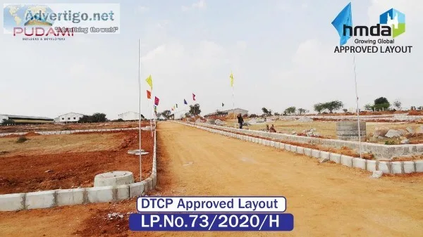 A premium gated community of residential plots near airport