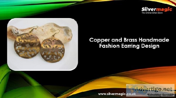 Copper and Brass Handmade Fashion Earring Design