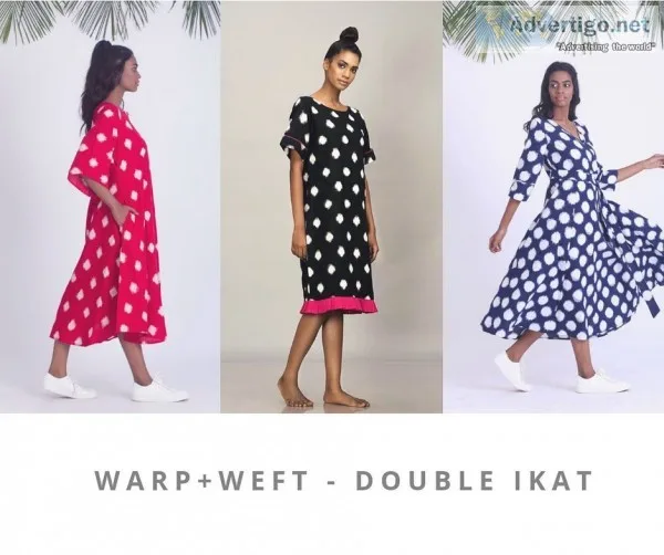 Buy handloom ikat dresses & kurtas for women online | kalamargam