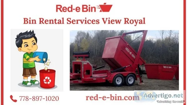 Bin Rental Company View Royal  Red E Bin