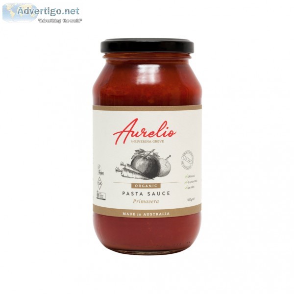 Organic primavera pasta sauce