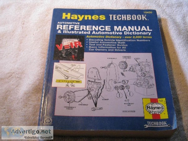 HAYNES TECHBOOK &ndash AUTOMOTIVE REFERENCE MANUAL AND ILLUSTRAT