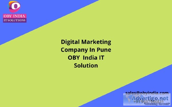 Digital Marketing Company In Pune - OBY India IT Solution