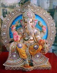 Ganesh idol outside main door  Both Side- The Great Vastu