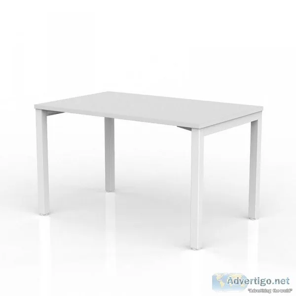 Fixed Computer Table 1200X600 Frosty White