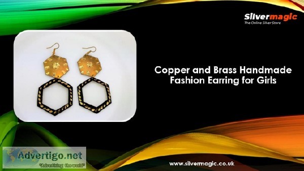 Copper and Brass Handmade Fashion Earring for Girls
