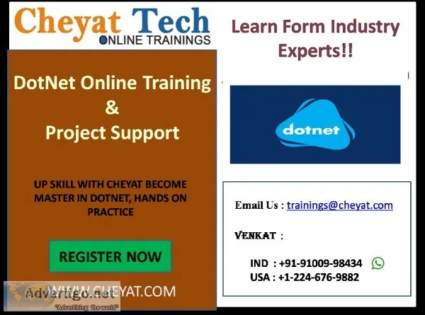 dotnet online trainingjob supportinterview support by cheyat tec