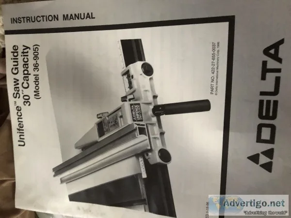 Delta Table Saw and accesories