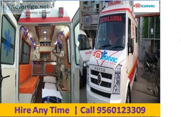 Medivic Ambulance Service in Varanasi with ICU Setup Service