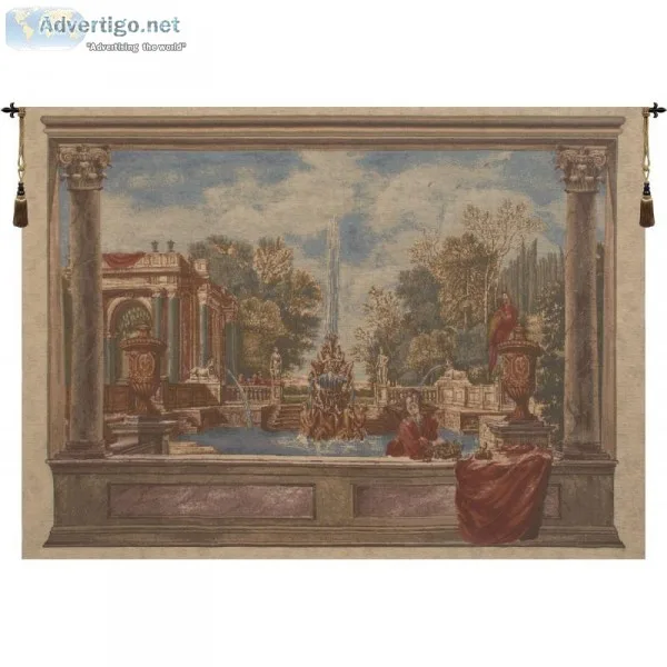 BUY ITALIAN GARDEN WITH PARROT EUROPEAN TAPESTRY