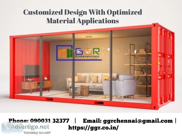 Container site office in Chennai/India - ggr enterprises