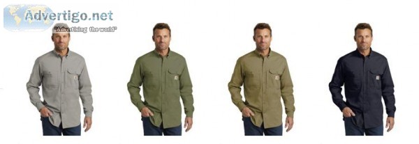 Industrial work shirts with logo available online