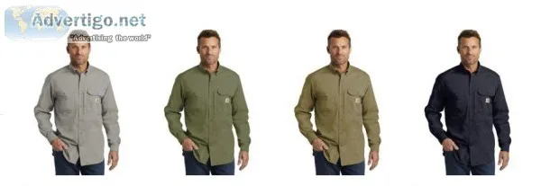 Industrial work shirts with logo available online