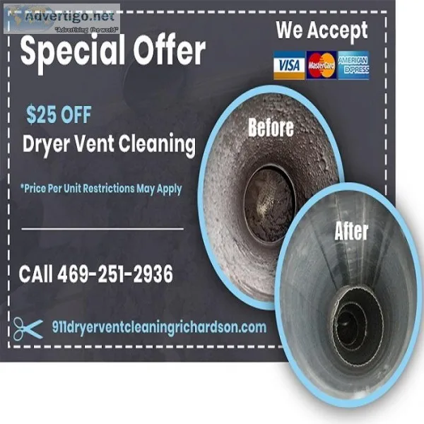 911 Dryer Vent Cleaning Richardson TX