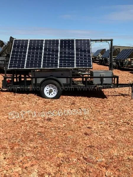 Solar Power Assembly 1100 Watt 2500 Ah Trailer Mounted 12ft
