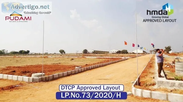 Gated community residential plots at JP DARGA