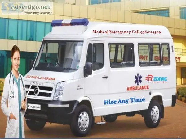 Emergency ICU Ambulance Service in Gaya by Medivic