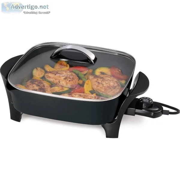 Presto 12&quot Electric Skillet with Glass Cover