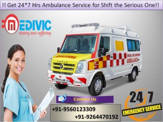 Ambulance Service in Saguna More Patna by Medivic Delivers Cost-