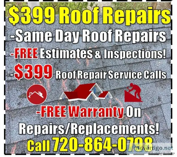 399 Roof Repair Services Same Day Roof Repair