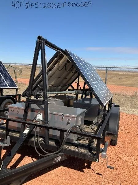 Solar Power Assembly 1100 Watt 2500 Ah Trailer Mounted 12ft USED
