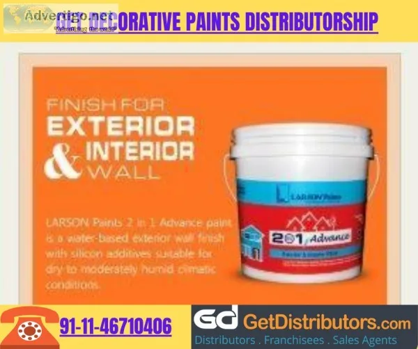 Get Decorative Paints Distributorship