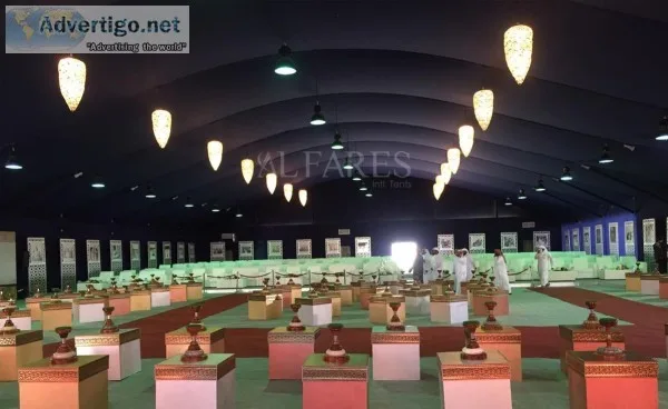 Tent rental for events and exhibitions in UAE & KSA