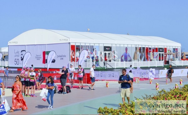 Tents and temporary structures for events and exhibitions