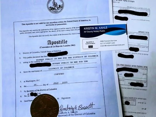 NYC INTERNATIONAL NOTARY and APOSTILLE SERVICES (On-Line and In-