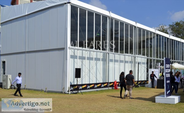 Tents and temporary structures for events and exhibitions