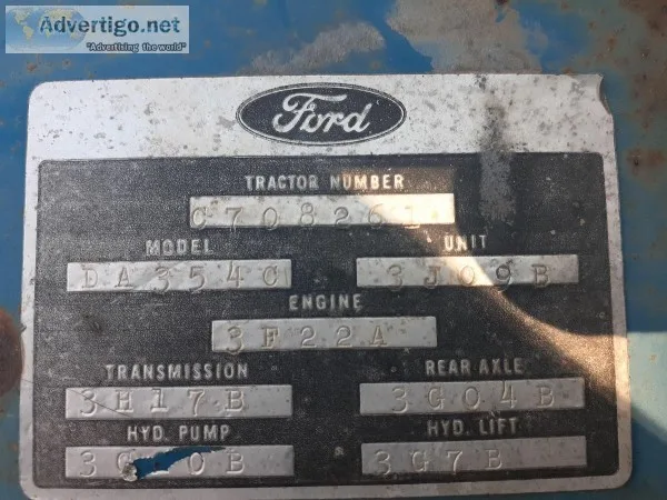 FORD 1980 s Tractor (MODELDA354c)