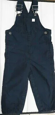 Pre owned Carter s baby boys black overalls adjustable snap stra