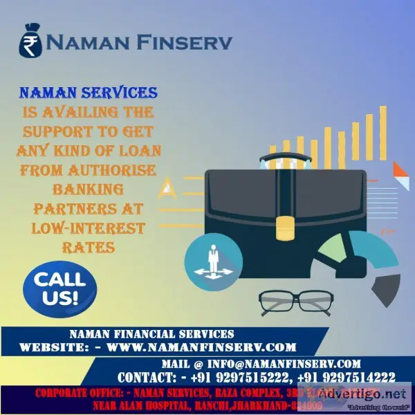 Registration and Personal Loan applying process assist at Naman 