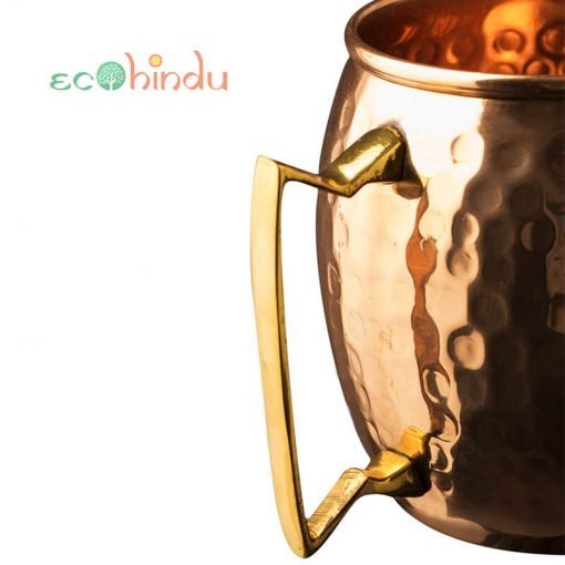 Hammered copper mug (450 ml)