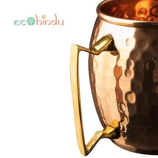 Hammered copper mug (450 ml)