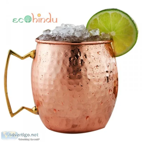 Hammered copper mug (450 ml)