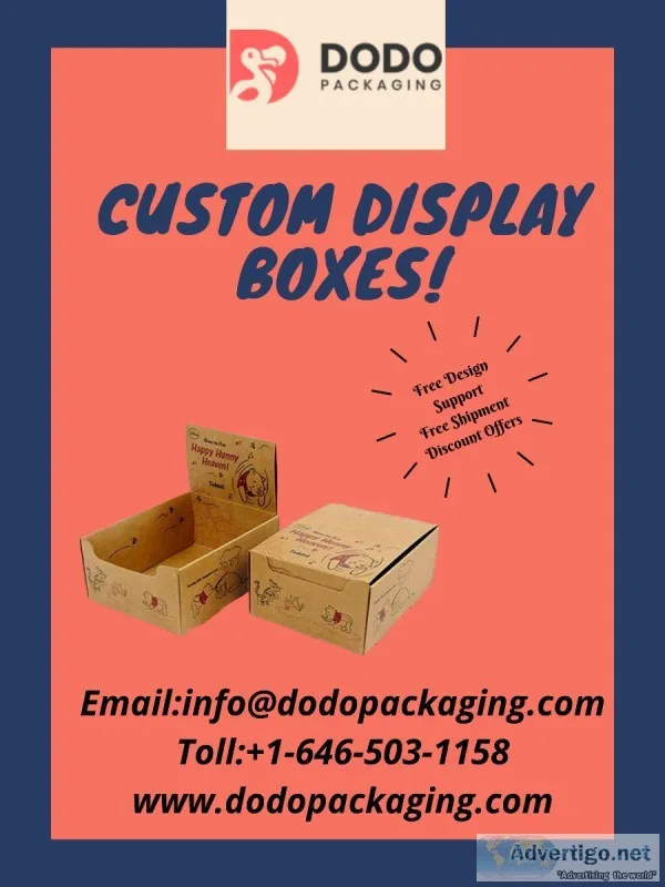 Durable Custom Display boxes  Custom Printed Display Boxes