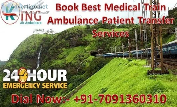 Get King Train Ambulance from Patna to Delhi for Hi-Tech Medical