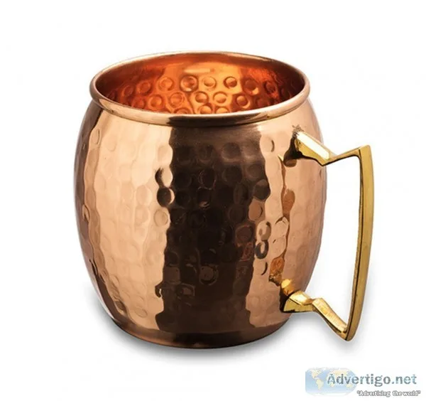 Hammered copper mug (450 ml)